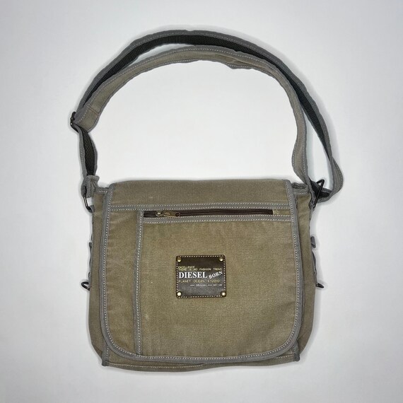 Y2K 00s 志す DIESEL キルティング メッセンジャーバッグ