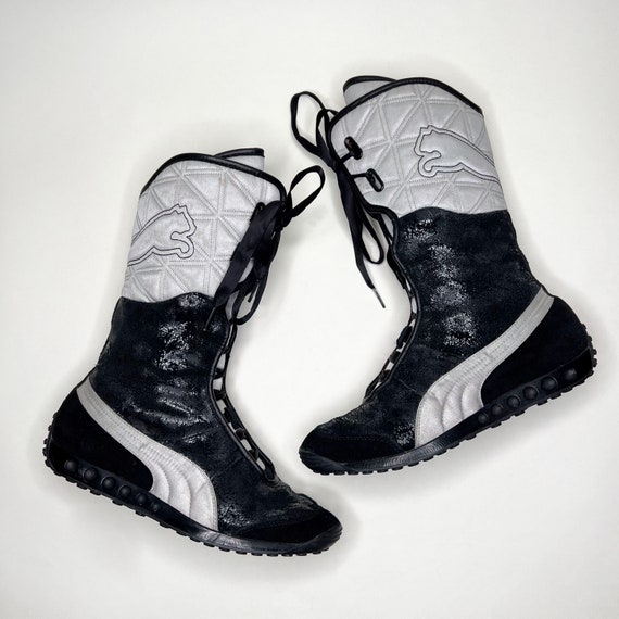 Puma Archive Black and White Boxing Boots UK 3.5 Etsy Finland