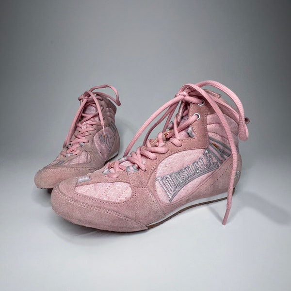 Lonsdale archive pink boxing boots