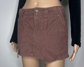 Diesel light brown corduroy mini skirt