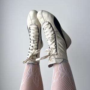 Puma Vintage White Leather Boxing Boots