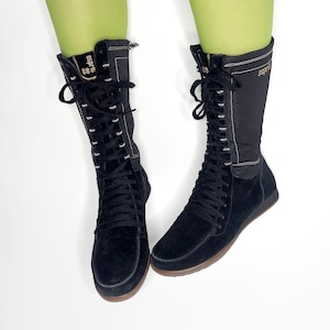 Esprit Vintage Black Leather Boots