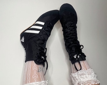 Adidas schwarze Boxstiefel