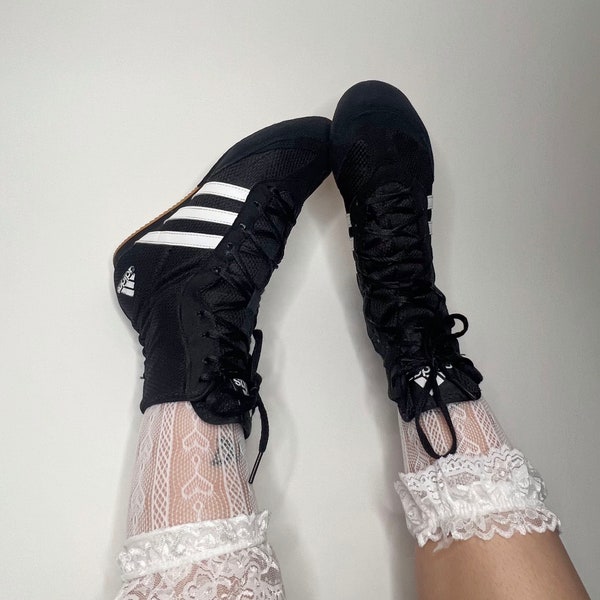 Adidas black boxing boots