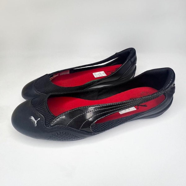 Puma archive black / red ballet flats