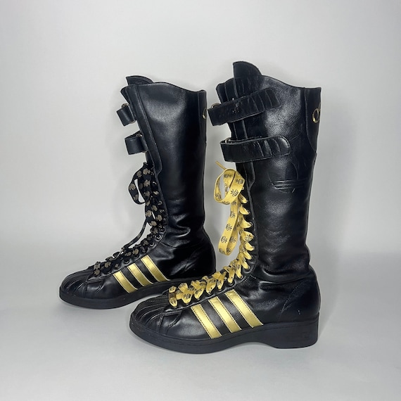 Adidas Missy Elliot Black Leather Boxing Boots UK 7.5 Etsy