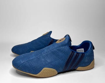Adidas Chen Tao - Baskets vintage en cuir bleues