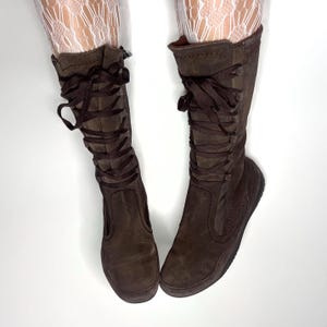 00s archive laceupboots western boa y2k Y2k Archive Leather Boots