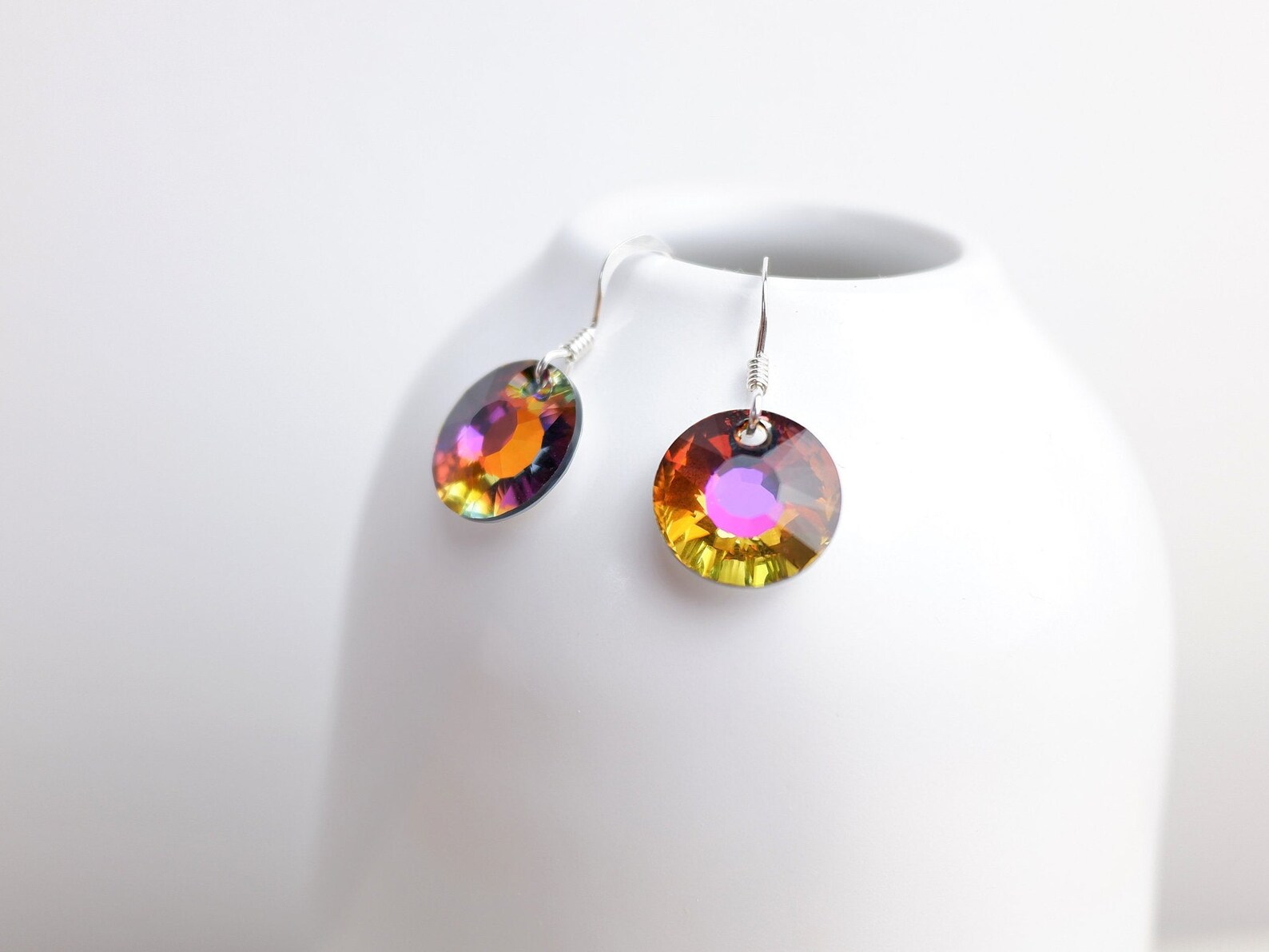 swarovski sun earrings