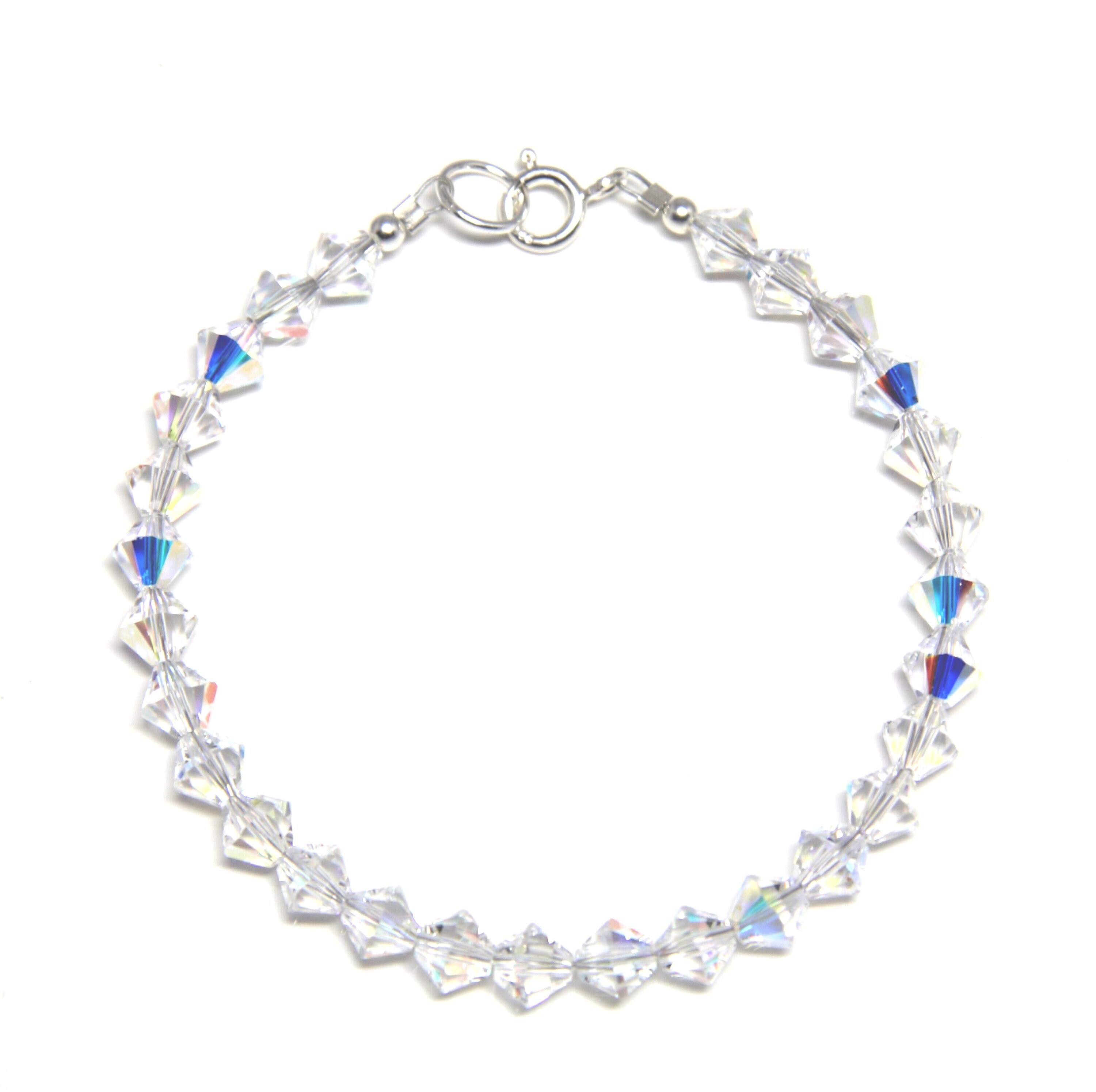 Swarovski Crystal Bracelet Crystal AB Sterling Silver Etsy UK