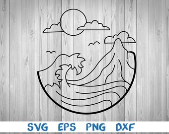 Free Free 56 Mountain Wave Svg SVG PNG EPS DXF File