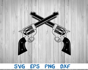 Download Crossed Gun Svg Etsy