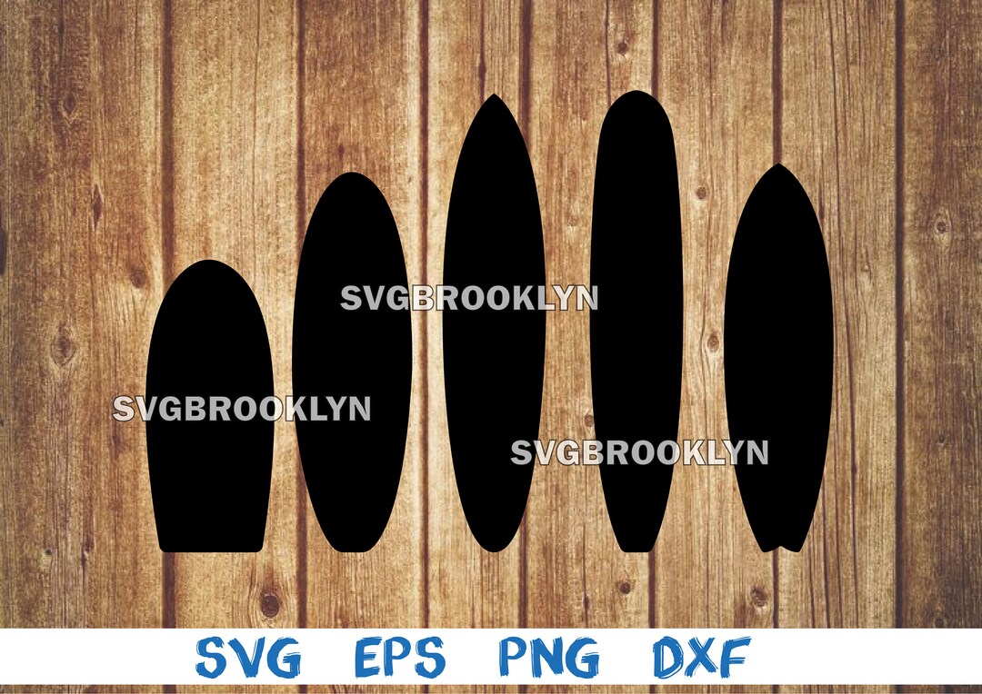 Surfboard, Silhouette, Picture, Svg, Png, Eps, Dxf, Digital Download File Etsy