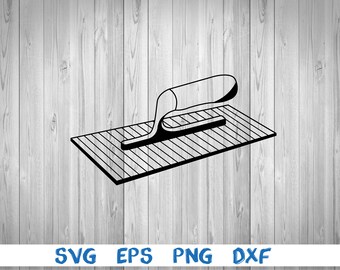 Plastering trowel, outline, contractor, construction, picture, svg, png, eps, dxf, digital download file