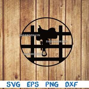 Saddle on fence, saddle, horse saddle, cowboy saddle, fence, svg, png, eps, dxf, digital file