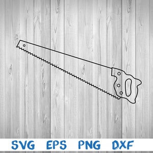 Handsaw, hand saw, silhouette, picture, svg, png, eps, dxf, digital download file