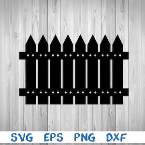 Wooden fence, fence, silhouette, picture, svg, png, eps, dxf, digital download file