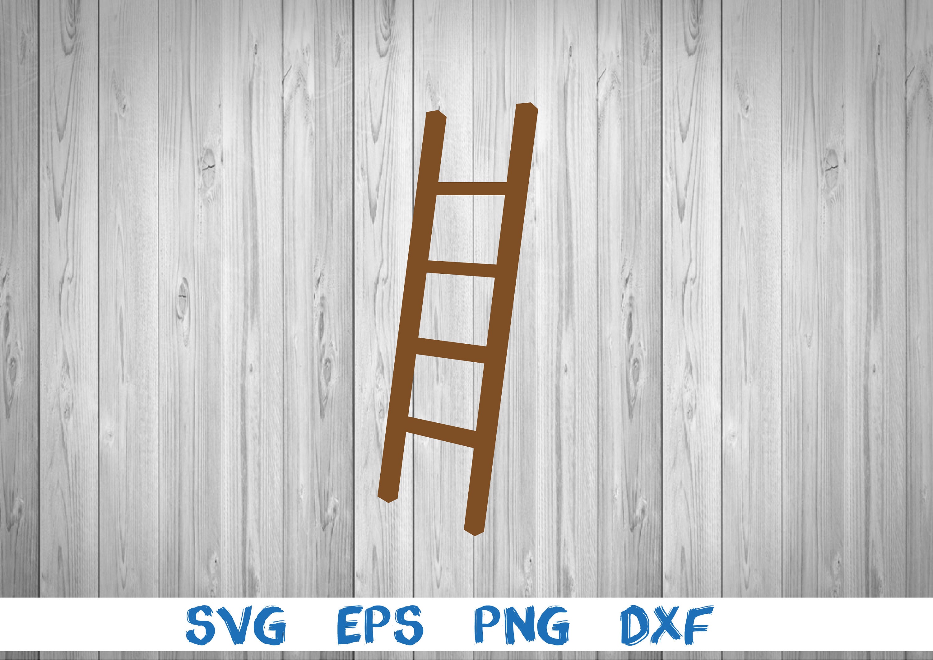 Wooden Ladder, Ladder, Silhouette, Picture, Svg, Png, Eps, Dxf, Digital  Download File - Etsy Israel, image size:3000x2122