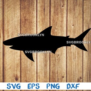 Shark, silhouette, picture, svg, png, eps, dxf, digital download file