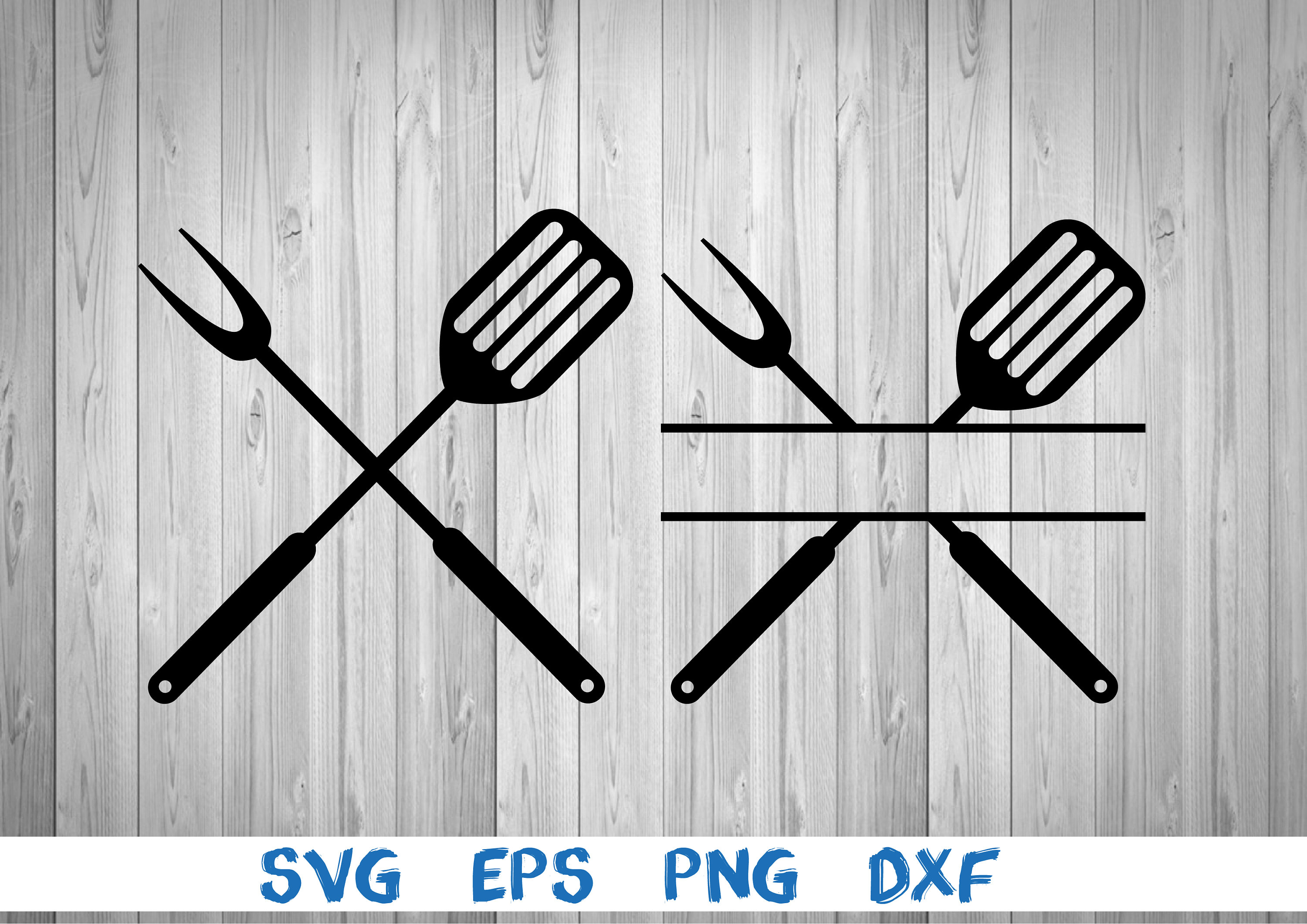 Barbecue Bbq Monogram Carving Fork and Grilling Spatula Etsy