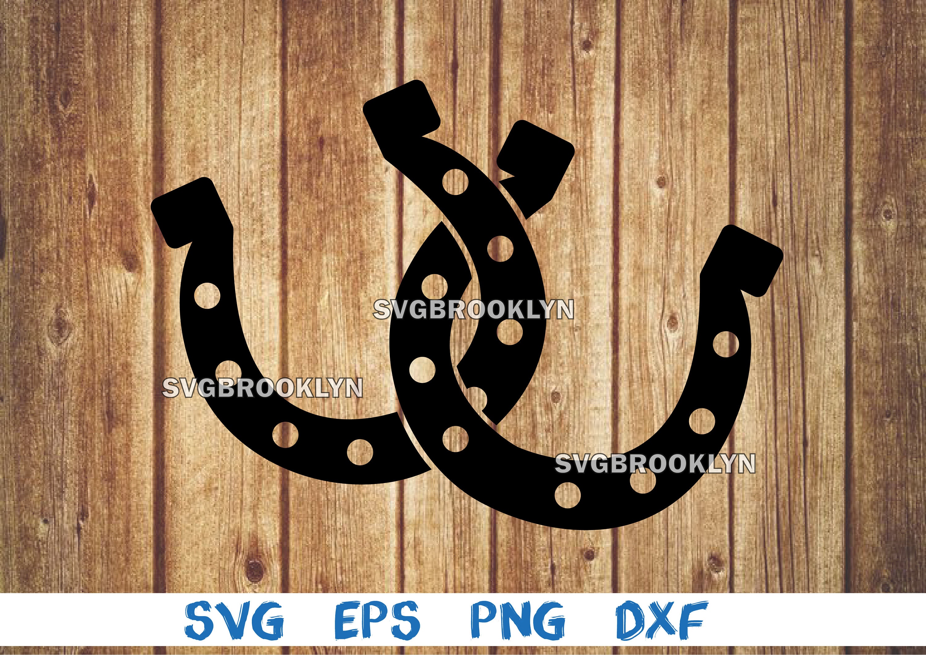 Horseshoe Double Horseshoe Silhouette Picture Svg Png Etsy