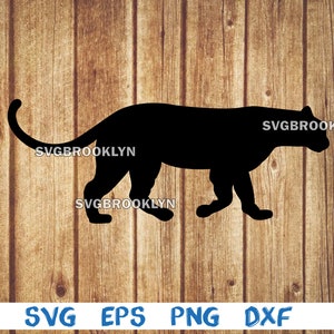 Panther, Berglöwe, Jaguar, Tier, Silhouette, Bild, svg, png, eps, dxf, digitaler Download Datei