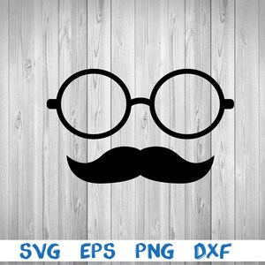 Óculos de sol e bigode, óculos de sol, bigode, silhueta, imagem, svg, png, eps, dxf, arquivo de download digital