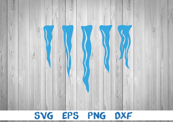 Icicles Ice Silhouette Picture Svg Png Eps Dxf Digital - Etsy