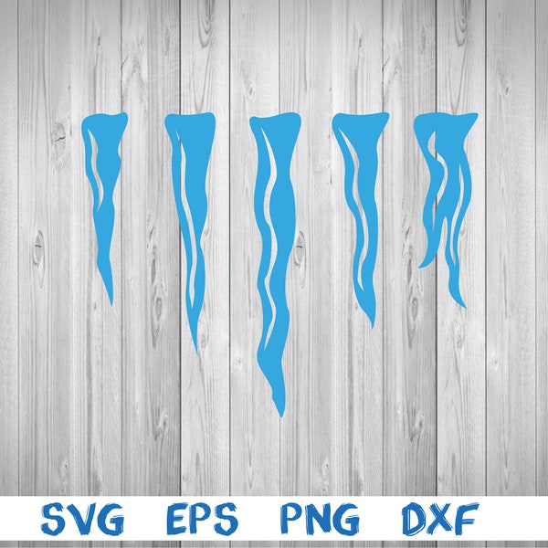 icicles, ice, silhouette, picture, svg, png, eps, dxf, digital download file