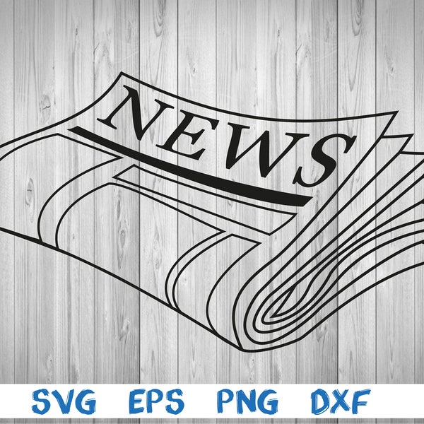 Newspaper, picture, svg, png, eps, dxf, digital cricut file