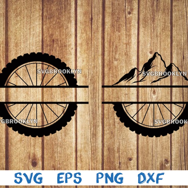 Pneu de vélo, pneu de vélo, monogramme, paysage, vélo, vélo, svg, png, eps, dxf, fichier numérique