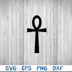 Ankh, ankh cross, egyptian ankh, silhouette, picture, svg, png, eps, dxf, digital download file