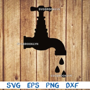 Water tap, faucet, tap, dripping faucet, dripping tap, plumbing services design, svg, png, eps, dxf, digital file