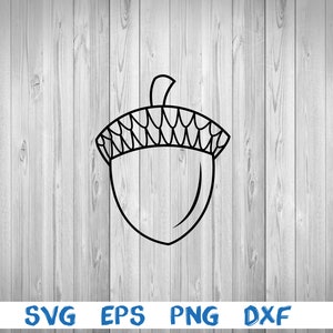Acorn, silhouette, picture, svg, png, eps, dxf, digital file