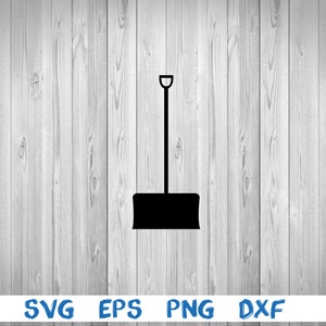 Snow shovel, snow removal, winter, silhouette, svg, png, eps, dxf, digital file