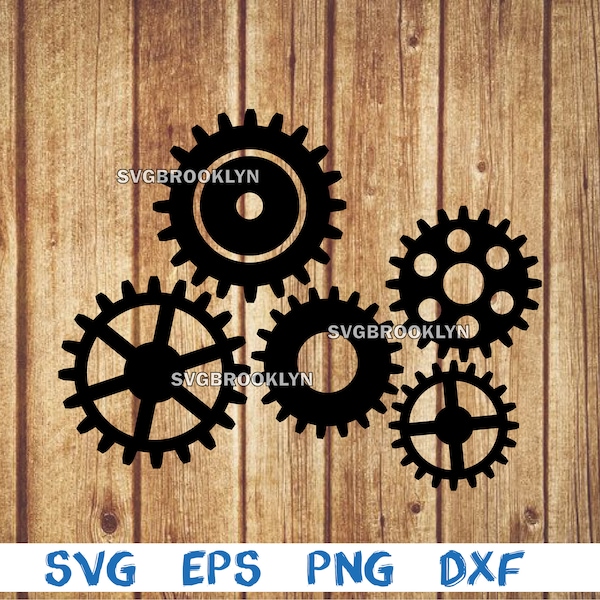 Growing gears, machine cogs, picture, cogwheel, svg, png, eps, dxf, digital cricut file