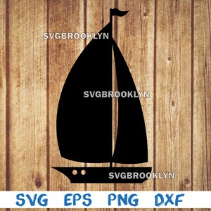 Sailboat, silhouette, picture, svg, png, eps, dxf, digital download file