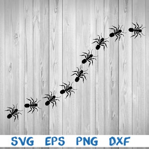 Ant, ants, walking ants, ants travelling, traveller ants, silhouette, picture, svg, png, eps, dxf, digital download file