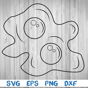 Egg, fried egg, two fried eggs, picture, svg, png, eps, dxf, digital cricut file
