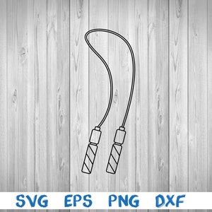 Jump rope, outline, silhouette, picture, svg, png, eps, dxf, digital download file