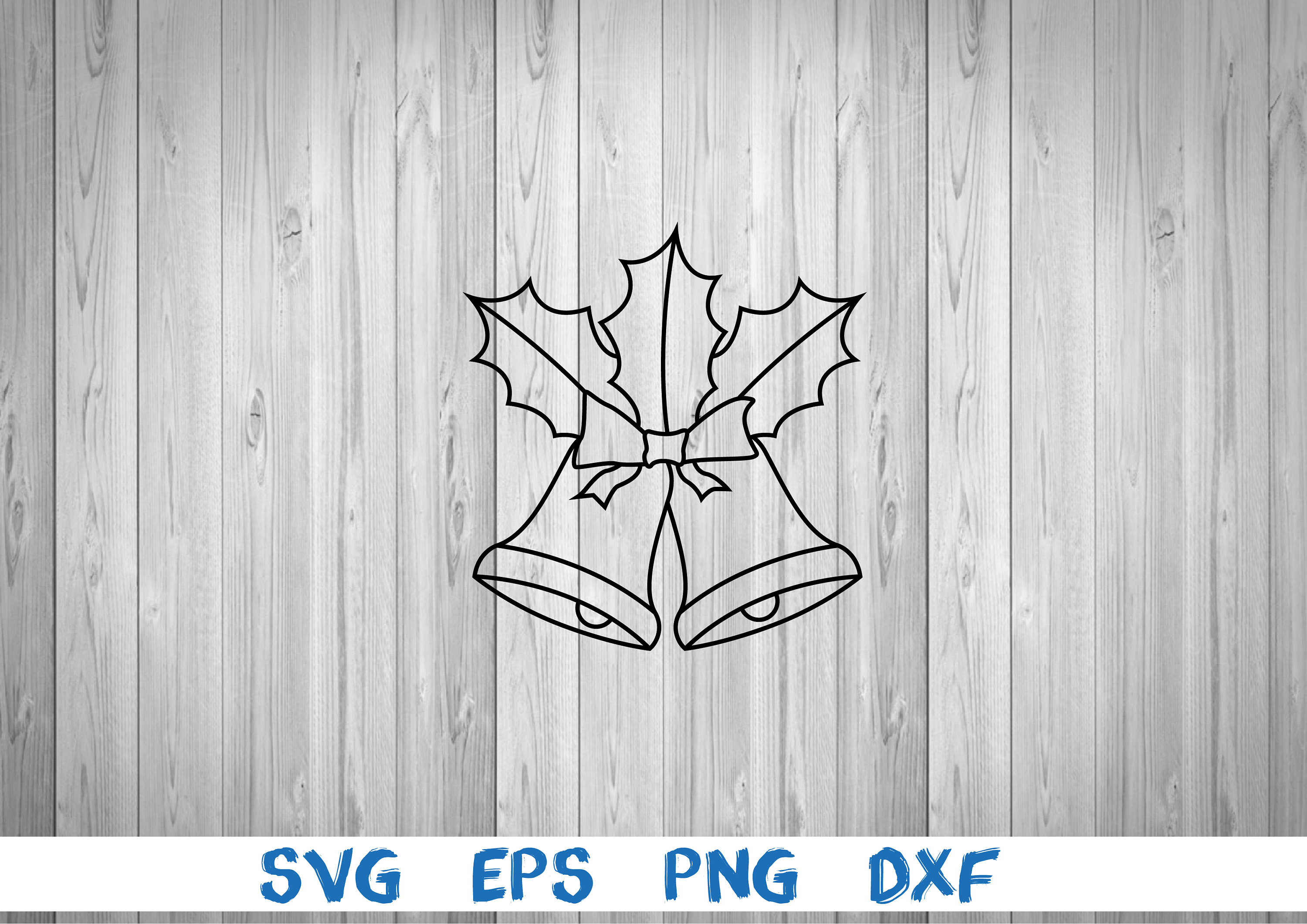 Christmas Bells Outline