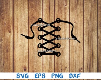 Shoelace, shoe, svg, png, eps, dxf, digital file