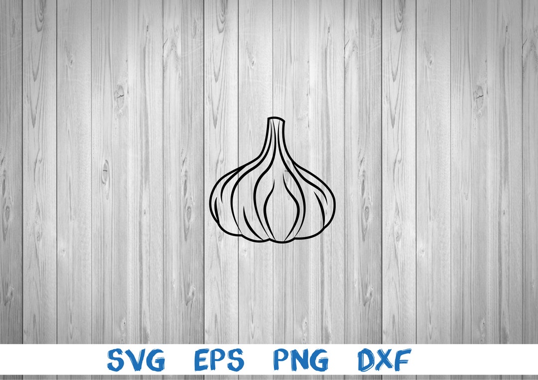 Garlic, Outline, Food, Kitchen, Picture, Svg, Png, Eps, Dxf, Digital ...