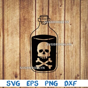 Skull, skull into bottle, poison bottle, glass bottle, skull with bottle, picture, svg, png, eps, dxf, digital download file