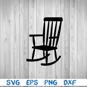 Rocking chair, chair, silhouette, picture, svg, png, eps, dxf, digital download file