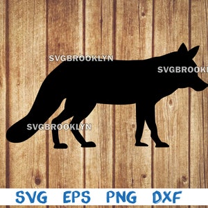 Fox, animal, silhouette, picture, svg, png, eps, dxf, digital download file