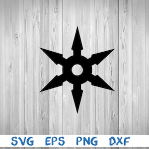 Ninja star, picture, svg, png, eps, dxf, digital download file