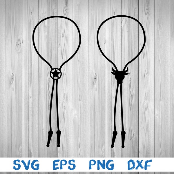 Bolo tie, western, star bolo tie, bull bolo tie, silhouette, picture, svg, png, eps, dxf, digital download file