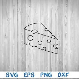 Cheese, outline, swiss cheese, cheese slice, silhouette, picture, svg, png, eps, dxf, digital download file