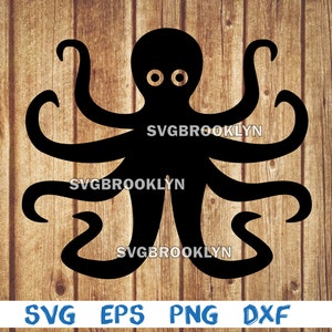 Octopus, silhouette, picture, svg, png, eps, dxf, digital download file